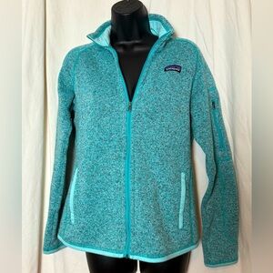 Patagonia Women's Sz S Fleece Full Zip Jacket Inside/Outside & Sleeve Pockets